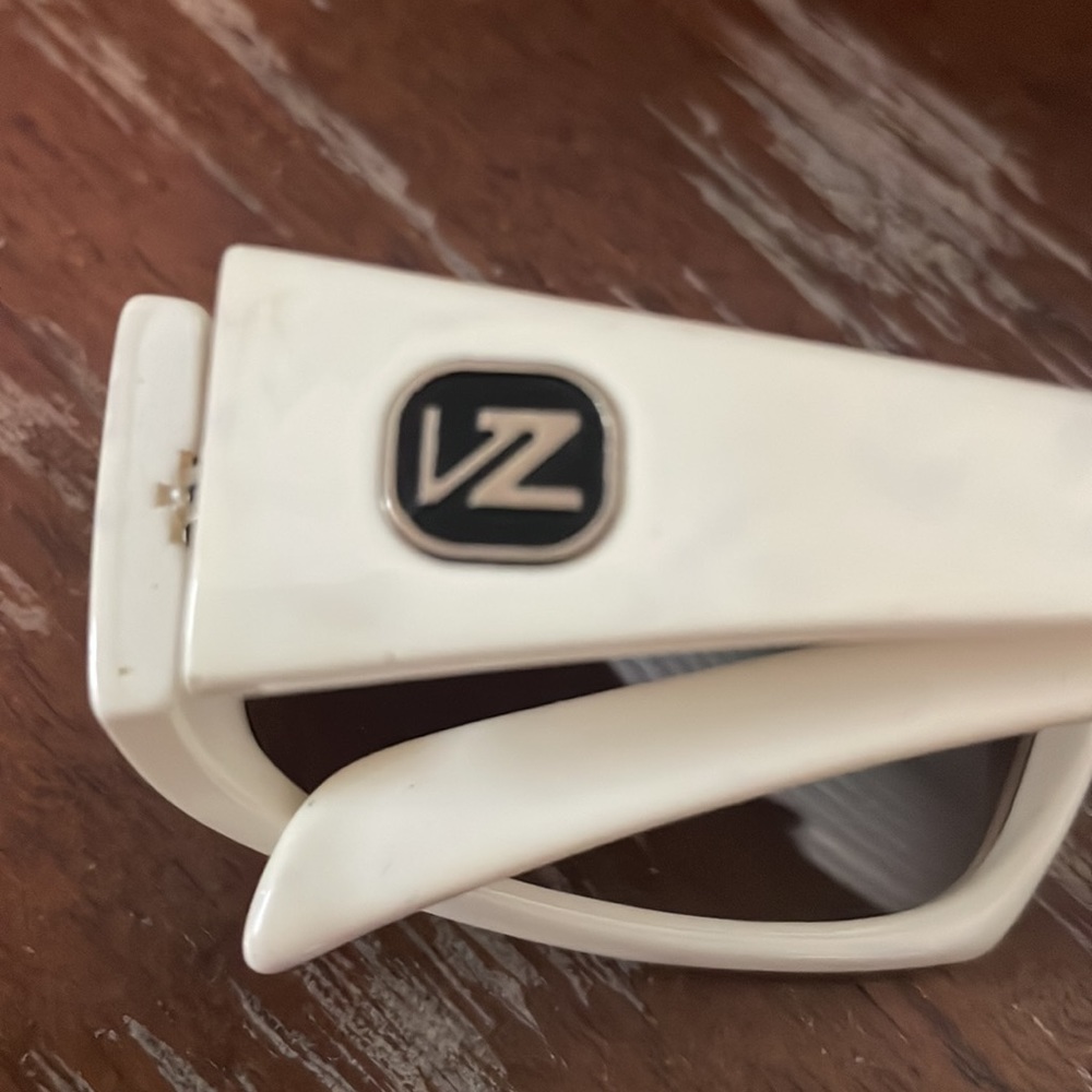 Von Zipper VZ Projektor white rectangular sunglasses. Made in Italy - Picture 3 of 15